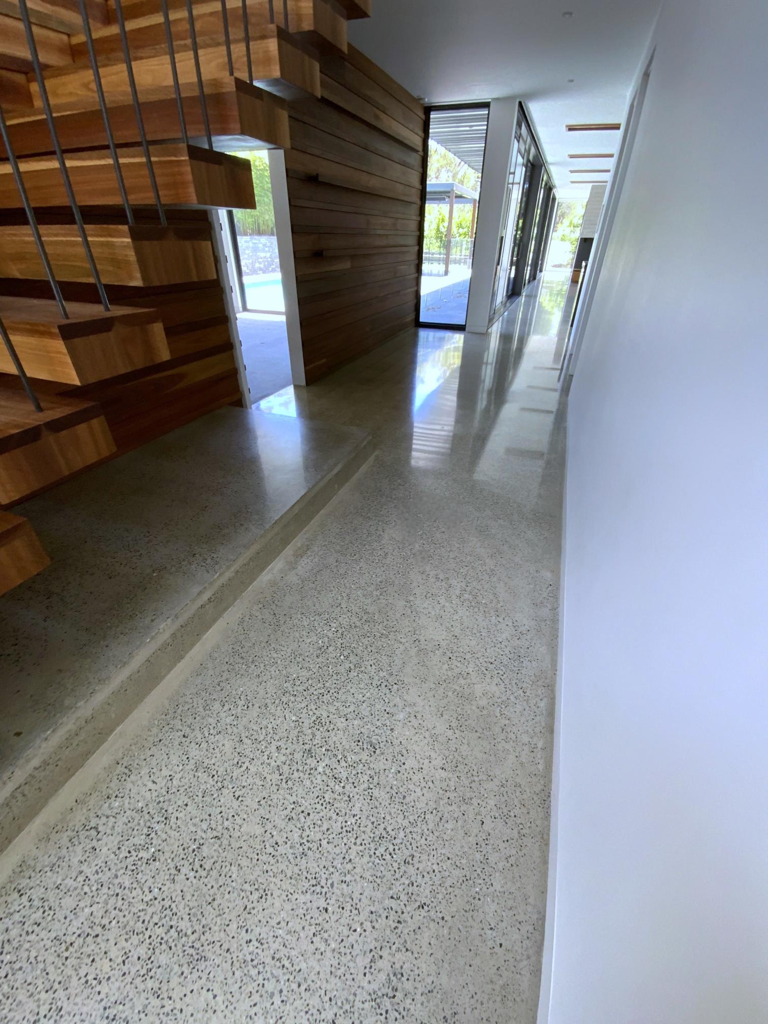 Bluestone Polished hallway